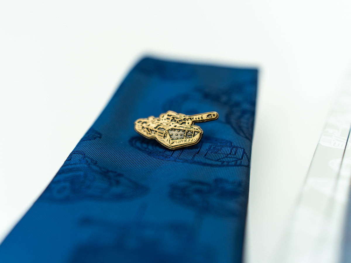Tank Tie and Pin Badge Tie AAA Ltd