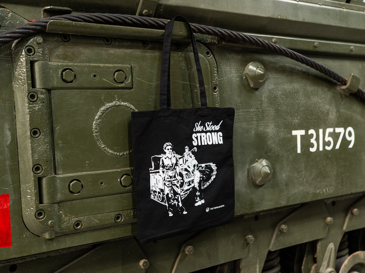 Women In Warfare 'She Stood Strong' Canvas Bag Bag AJ Promotions