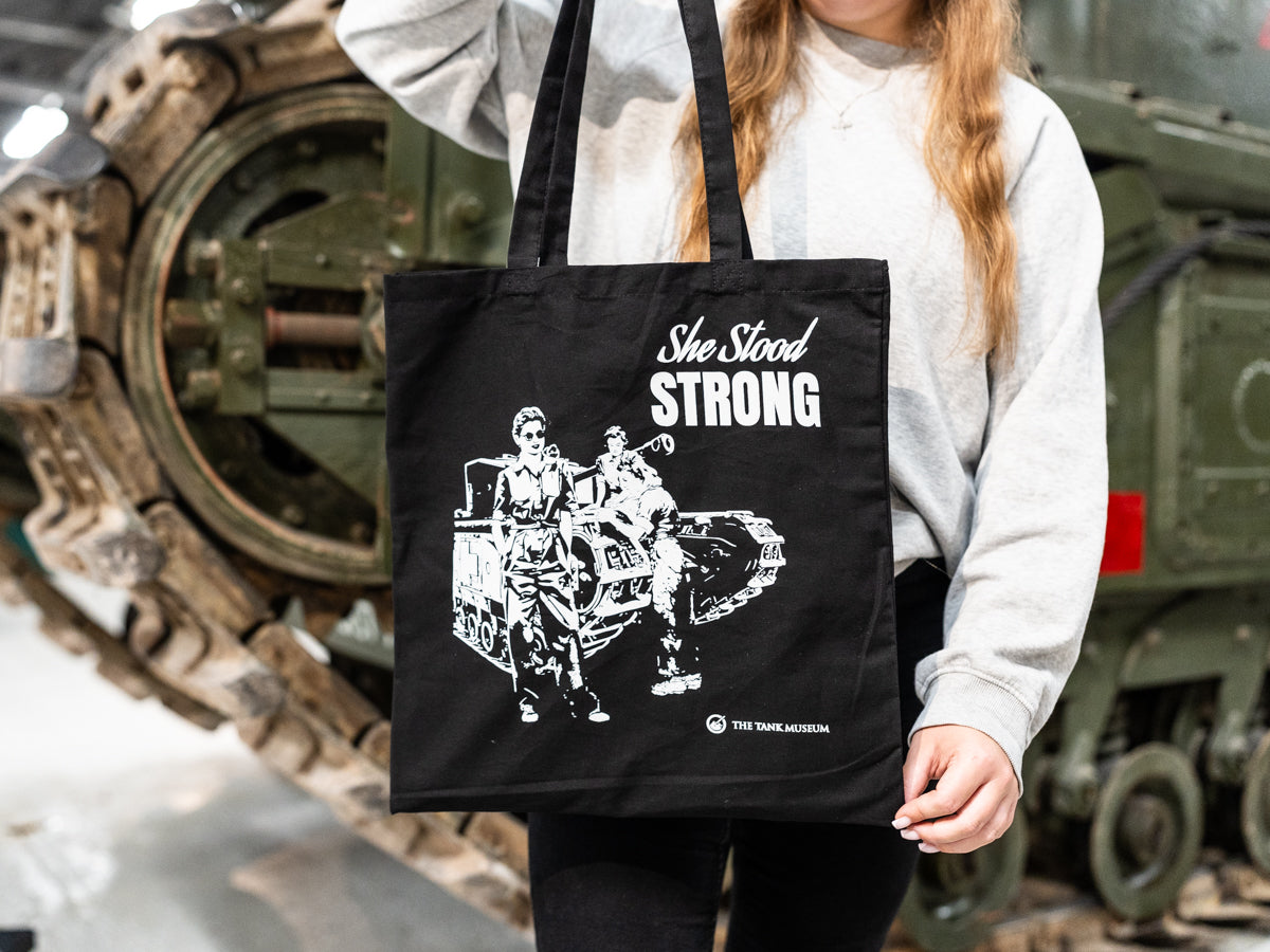 Women In Warfare 'She Stood Strong' Canvas Bag Bag AJ Promotions