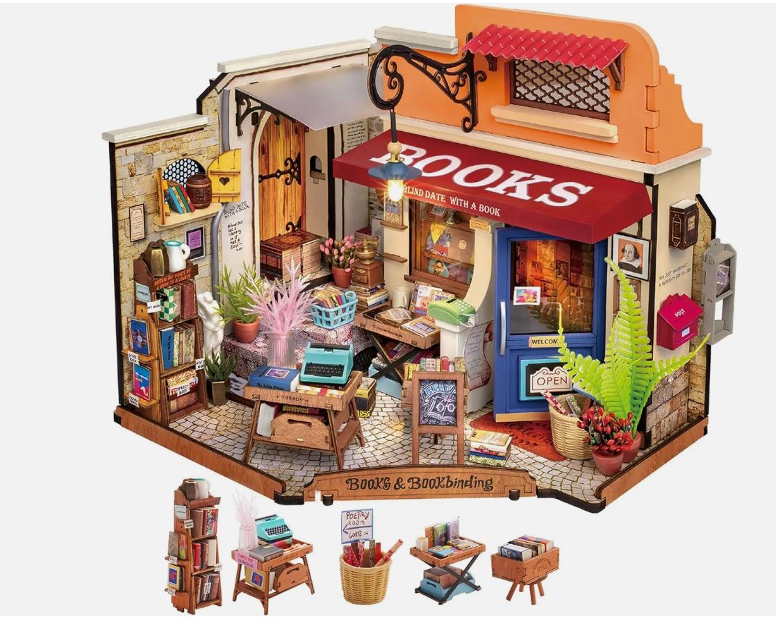 Rolife 3D Miniature Houses Homeware Rolife Corner Bookstore.