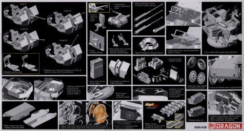 Dragon Models 1/35 Flak 38(f) Ausf.M Late Production Scale Model Dragon