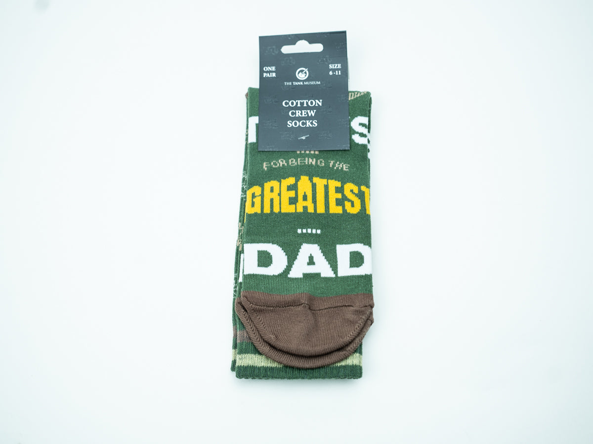 Tank Museum Limited Edition Greatest Dad Socks Socks Fimex