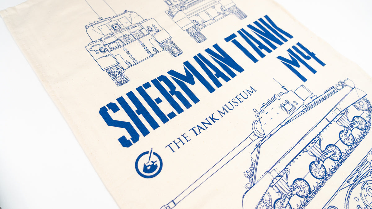 Sherman M4 Tea Towel Tea Towel Smudge
