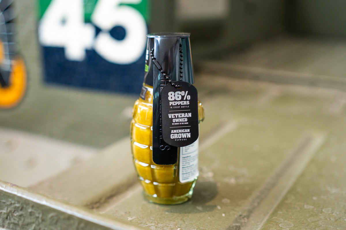 Grunt Green Grenade Sauce Food The General's Hot Sauce