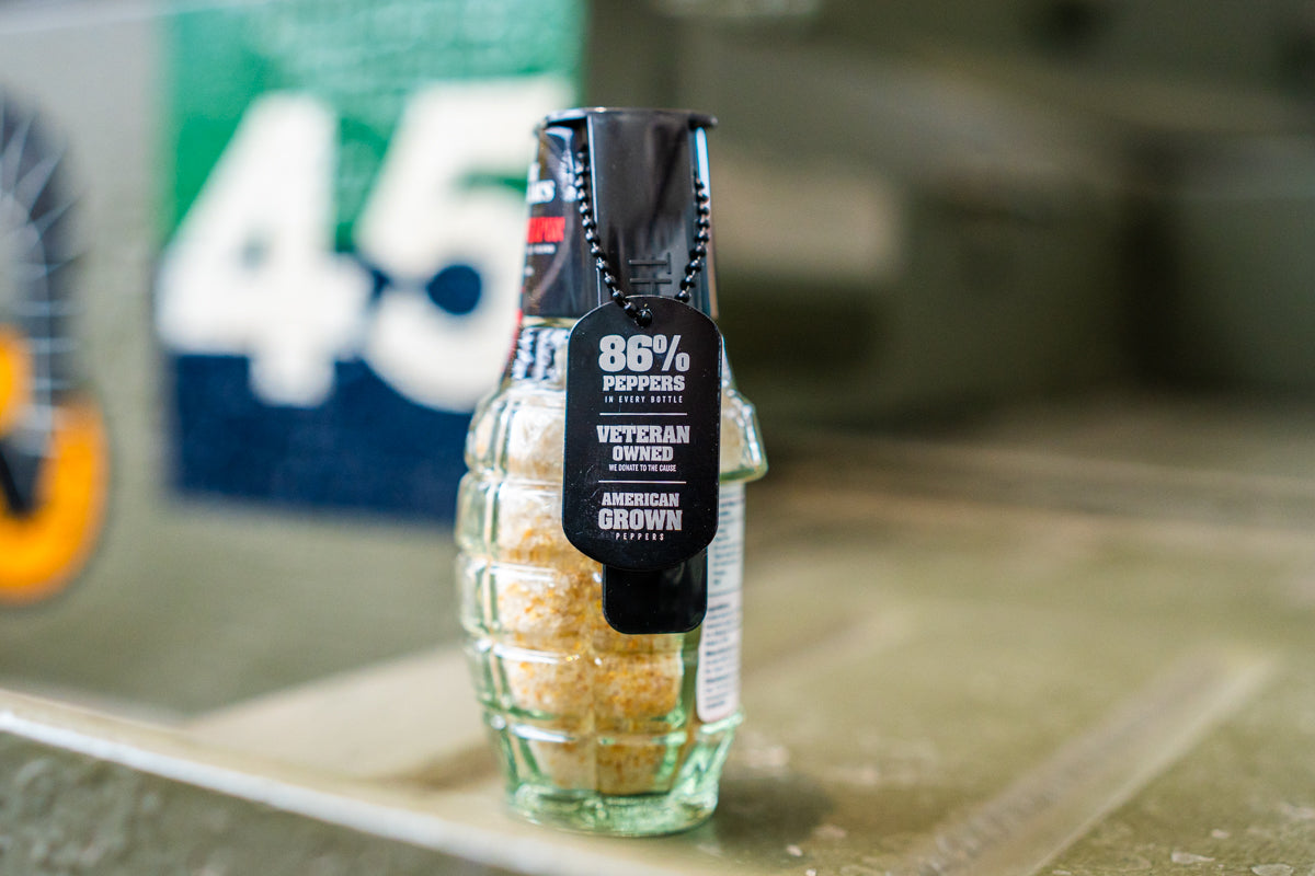 A Salt Weapon Grenade Salt Food The General's Hot Sauce