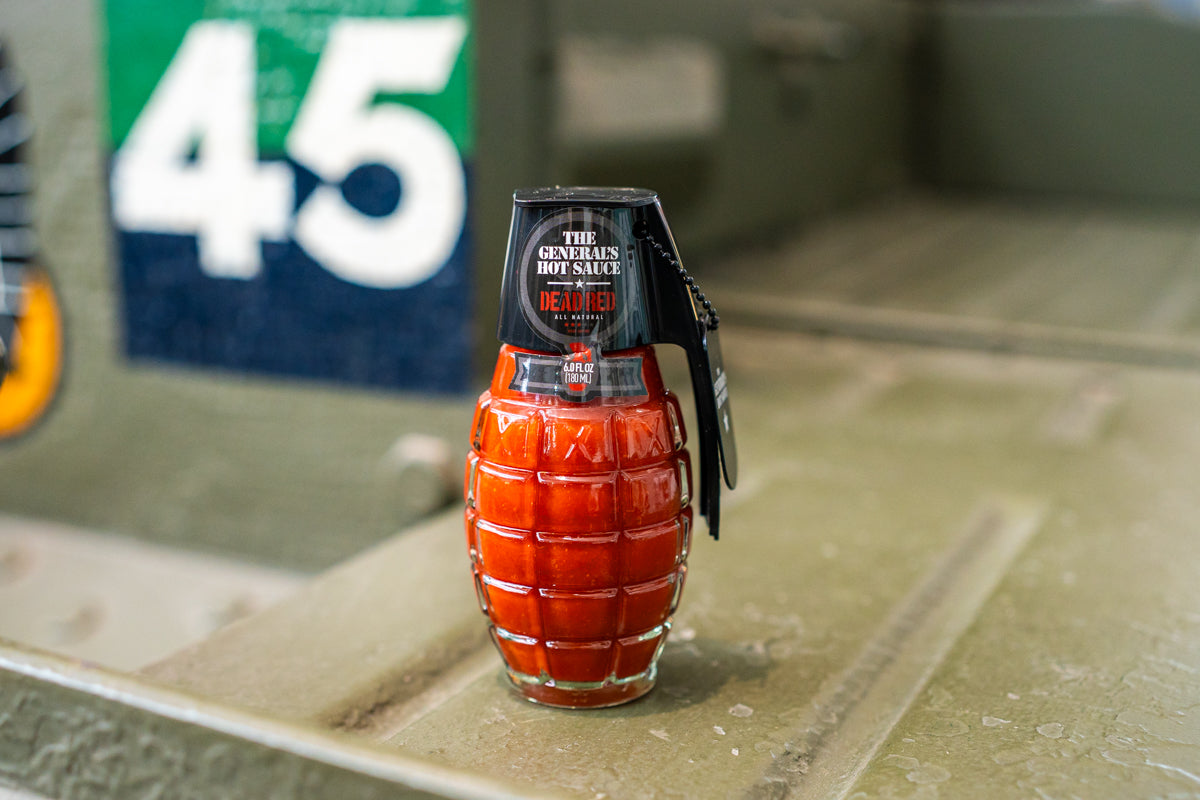 Dead Red Grenade Sauce Food The General's Hot Sauce