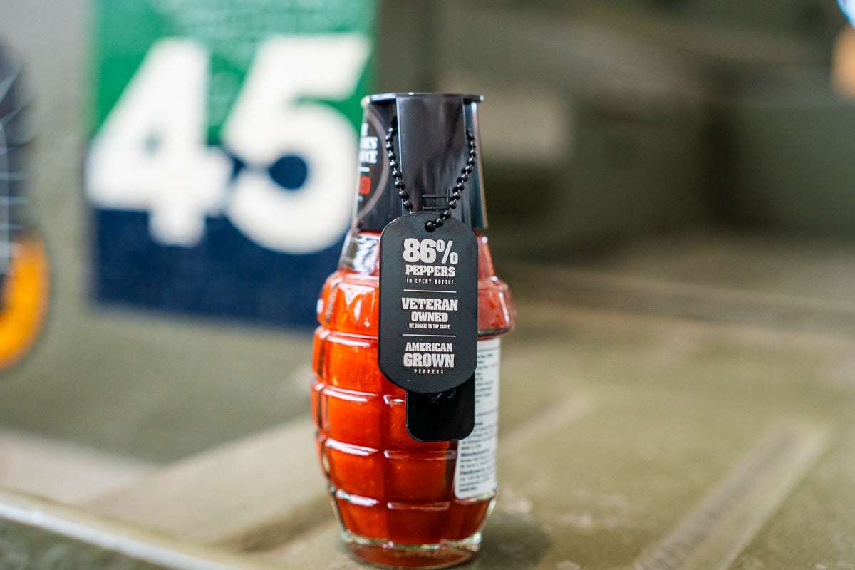 Dead Red Grenade Sauce Food The General's Hot Sauce