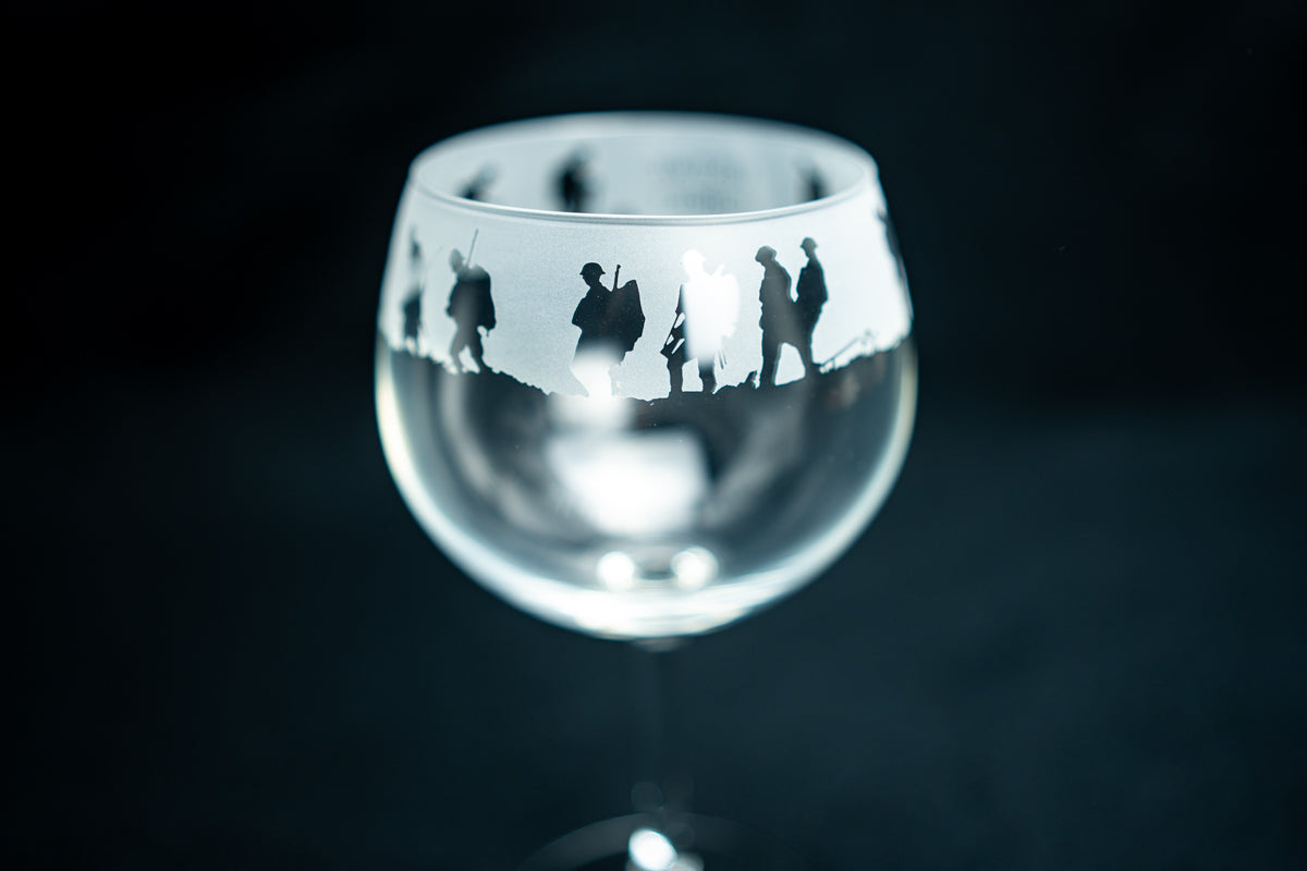 Lest We Forget Gin Balloon Glass Drinkware Milford Collection