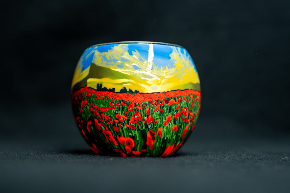 Poppy Sunrise Light Glass Homeware Milford Collection