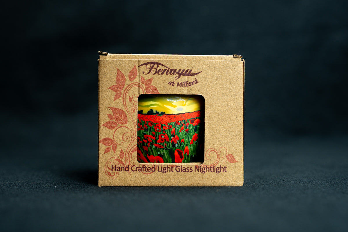 Poppy Sunrise Light Glass Homeware Milford Collection