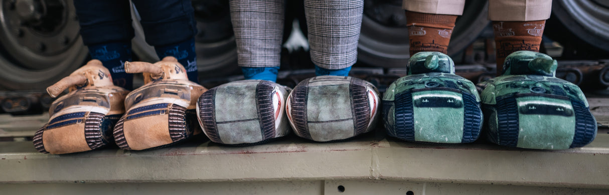 Sherman Fury Tank Slippers Slippers The Gift Scholars