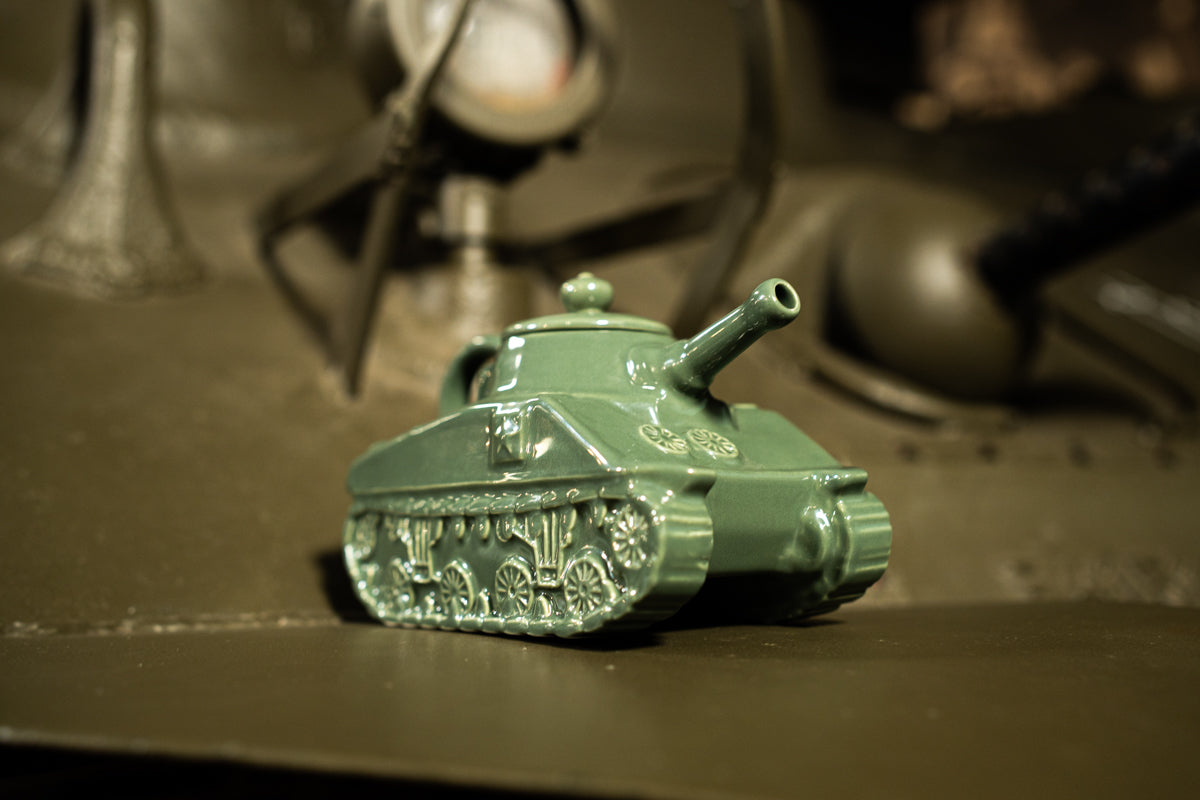 Sherman Tank Teapot Homeware Design Masters