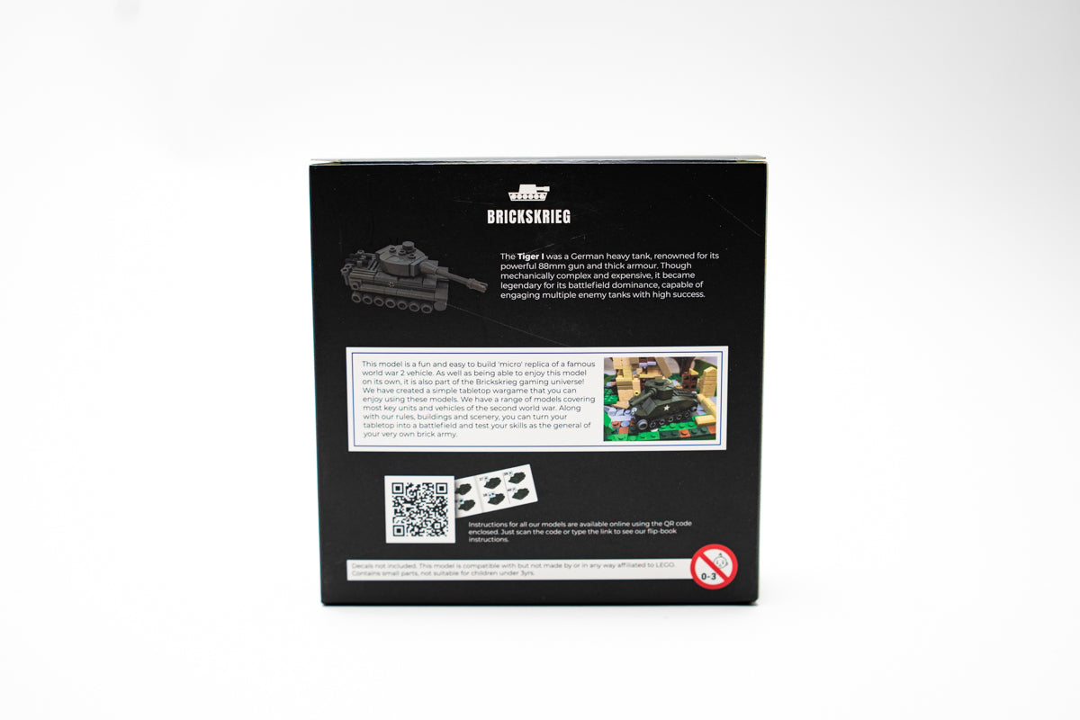 Brickskrieg 1/100 Scale Tiger I Tank Brick Model Kit BricksKrieg