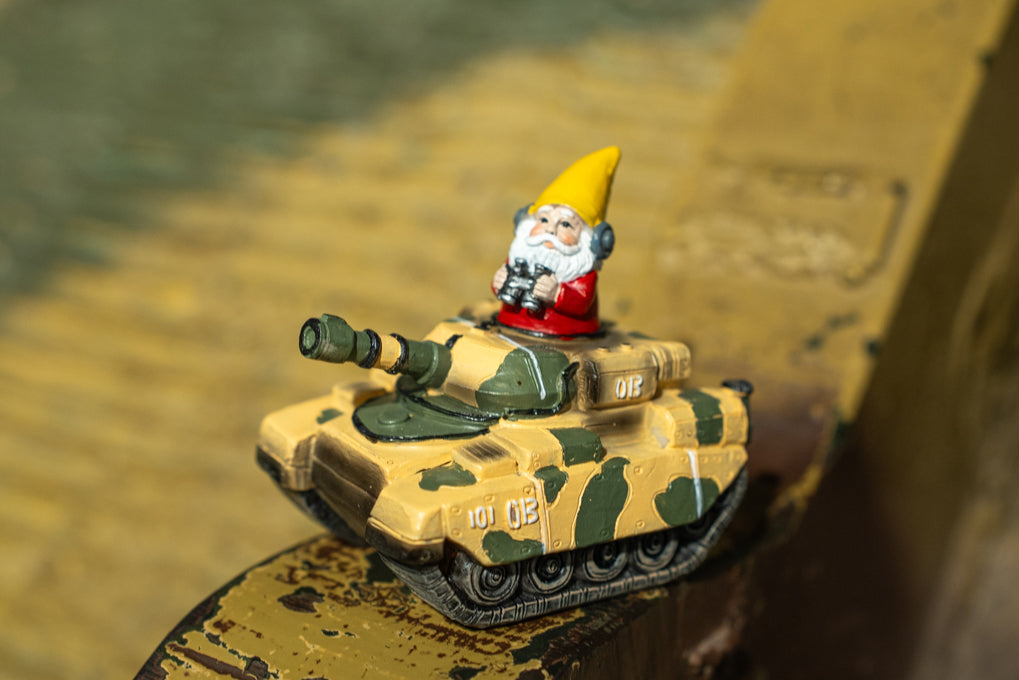 Tank Commander Gnome - Small Homeware A Bit Quackers