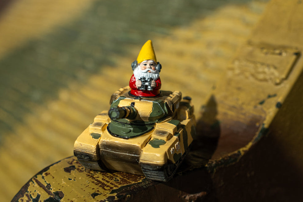 Tank Commander Gnome - Small Homeware A Bit Quackers