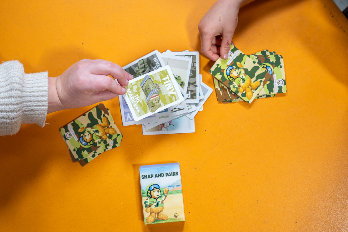 Tank Commander Basil's Snap and Pairs Card Game Deck Game The Gift Scholars