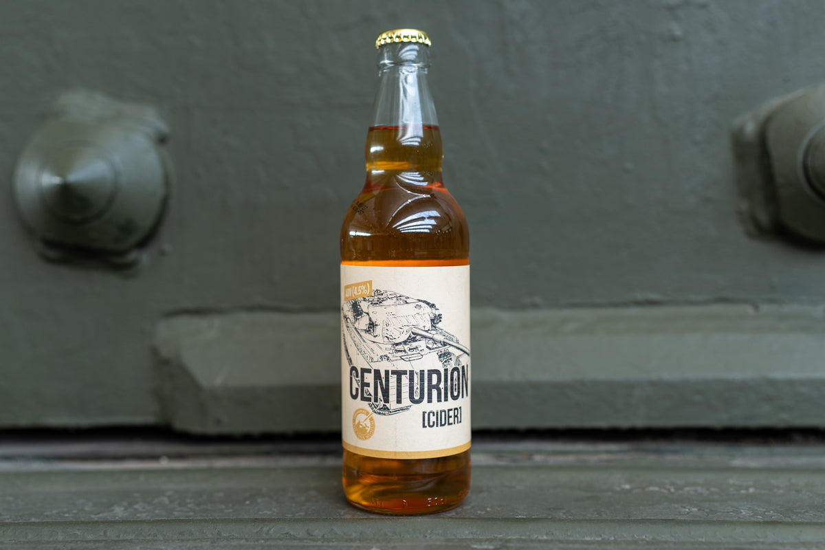Centurion Cider with Centurion Pint Glass Drink The Tank Museum