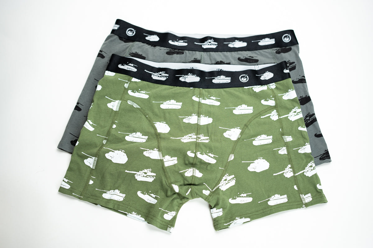 Tank Boxer Shorts: 2 Pack Underwear T and F