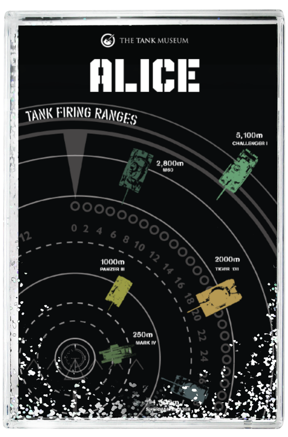 Tank Firing Range Glitter Block