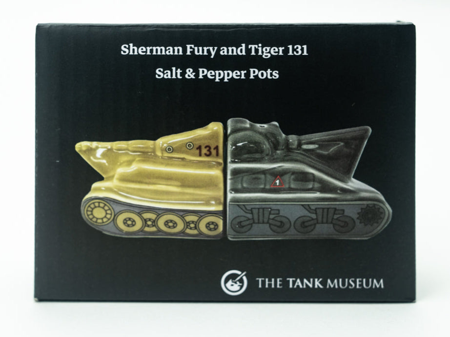 Tiger 131 and Sherman Tank Salt & Pepper Shakers Homeware Yarto