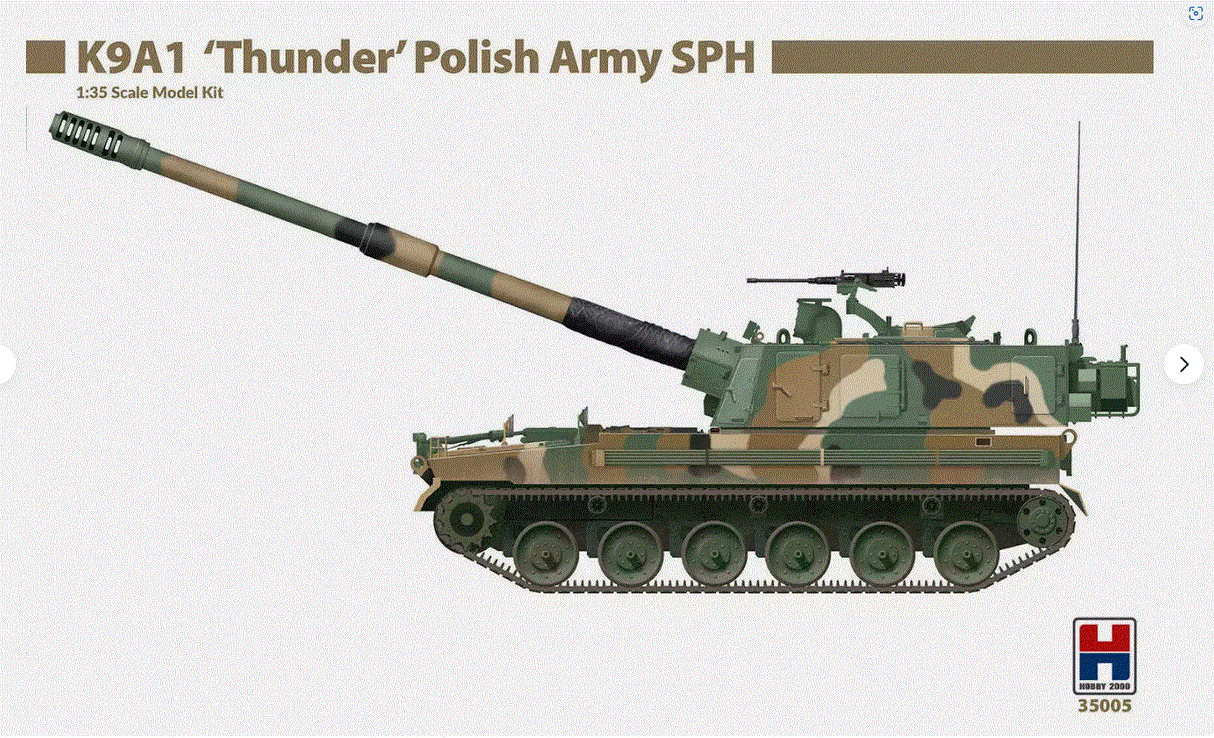 Hobby 2000 1/35 K9A1 "Thunder" Polish SPG Brick Model Kit Hobby 2000