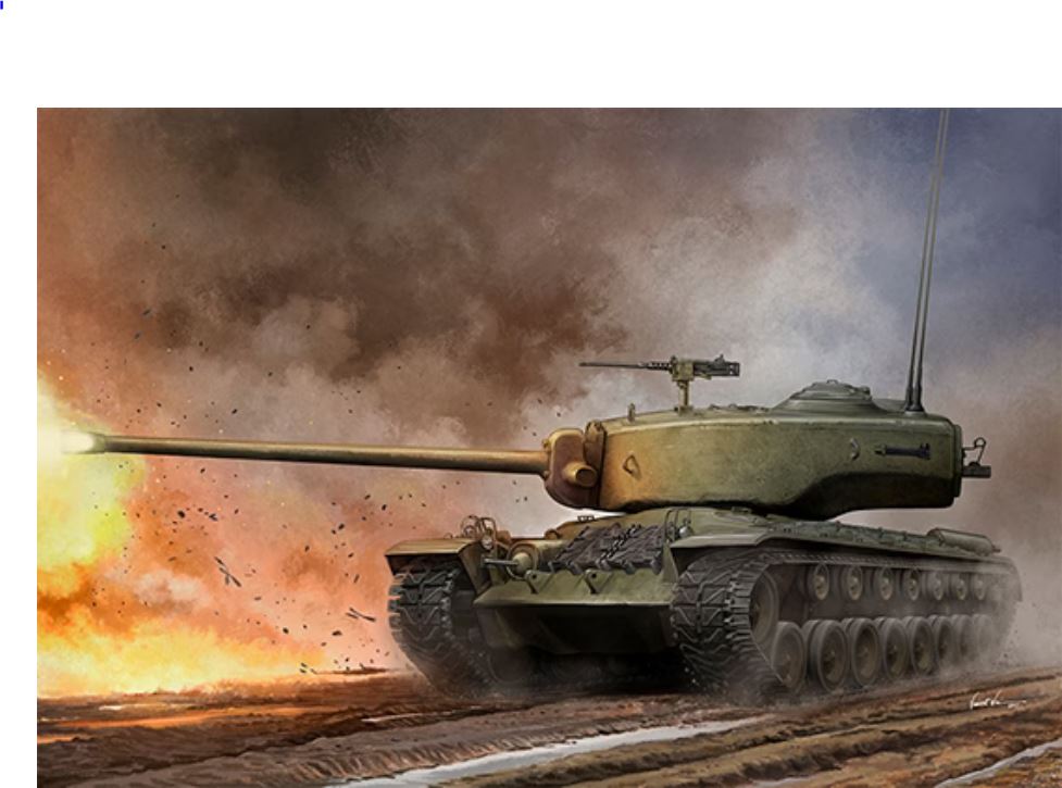 HobbyBoss 1/35 Scale US T34 Heavy Tank.