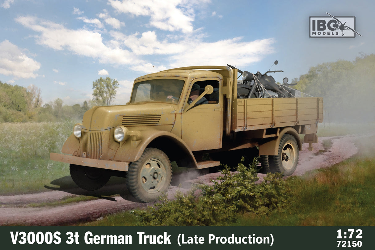 IBG 1/72 V3000S 3t German Truck (Late Production) Brick Model Kit IBG Models