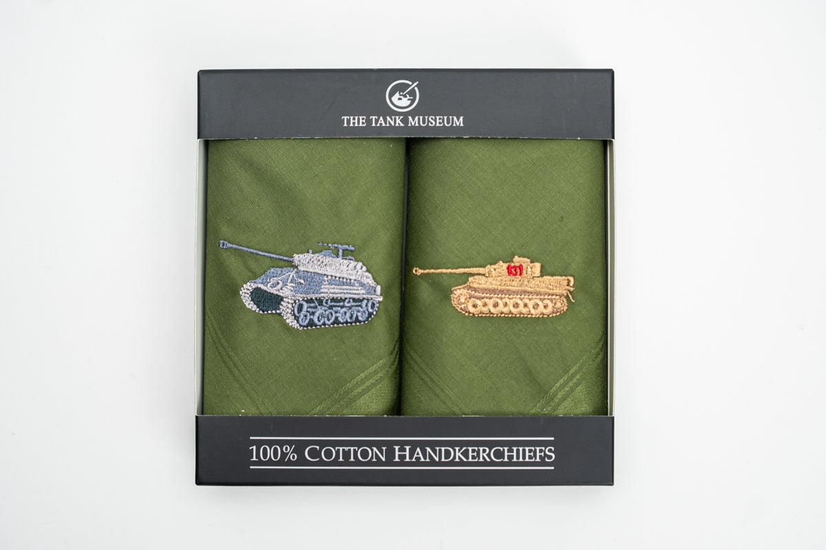 Tank Museum Tiger & Fury Handkerchiefs Hankies Dalaco