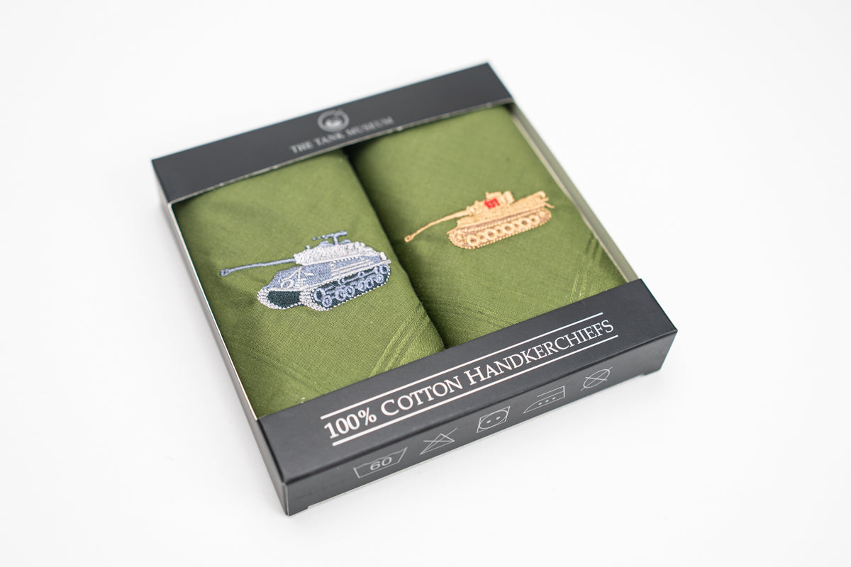 Tank Museum Tiger & Fury Handkerchiefs Hankies Dalaco