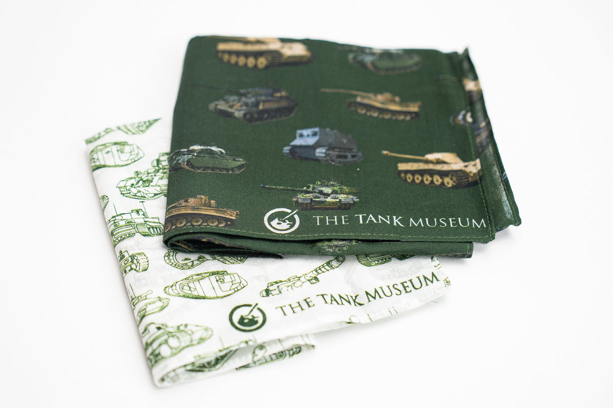 Tank Print Montage Handkerchiefs Hankies Dalaco