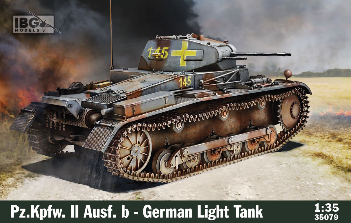 IBG 1/35 Pz.Kpfw.II Ausf.B - German Light Tank Scale Model IBG Models