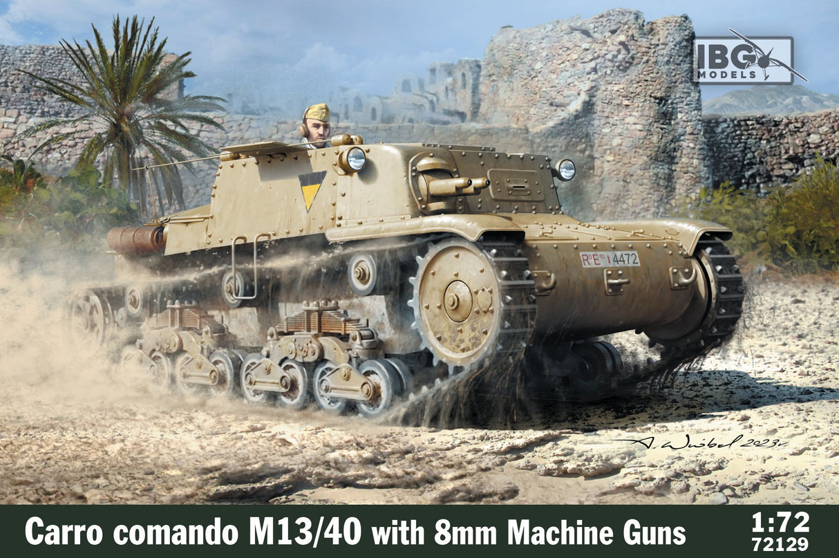 IBG 1/72 Carro Comando M13/40 with 8mm Breda MG Scale Model IBG Models