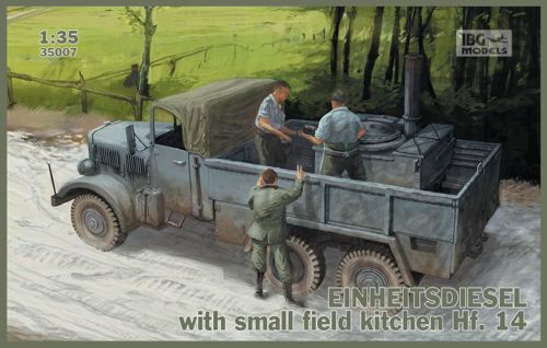 IBG 1/35 Einheitsdiesel with Small Field Kitchen Hf.14 Scale Model IBG Models