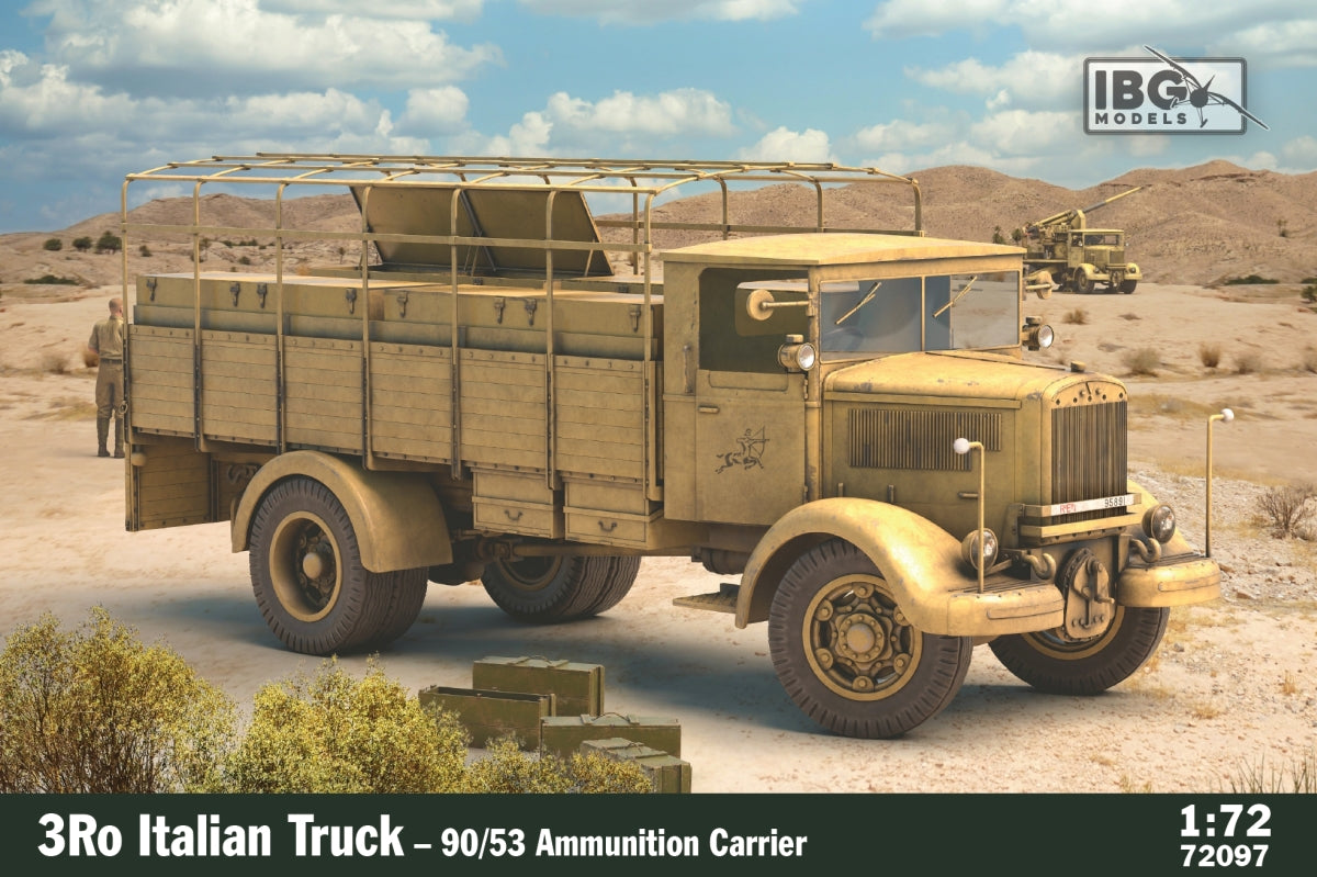 IBG 1/72 3Ro Italian truck - 90/53 Ammunition Carrier Scale Model IBG Models