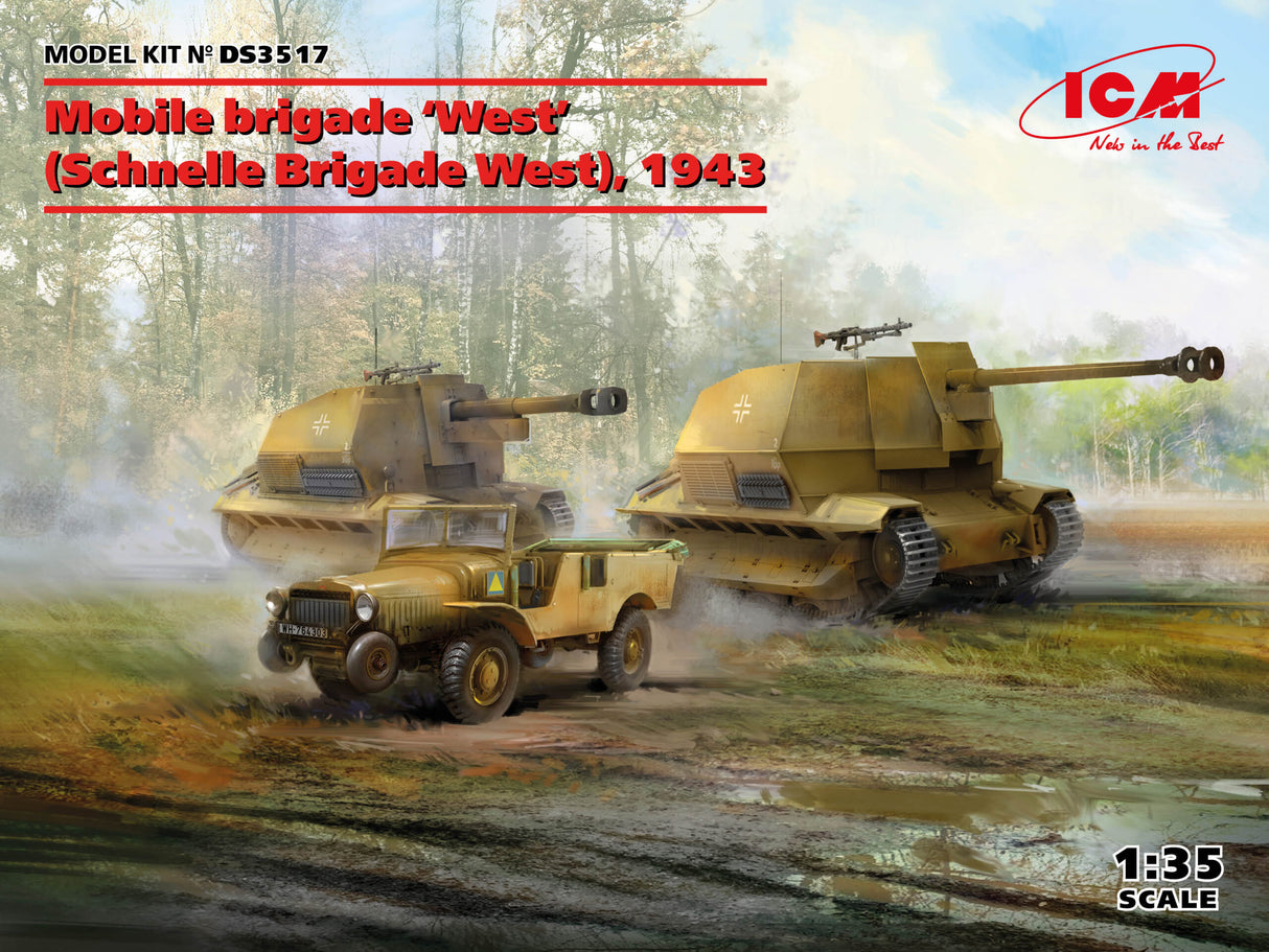 ICM 1/35 Mobile Brigade 'West' Model Set Scale Model ICM