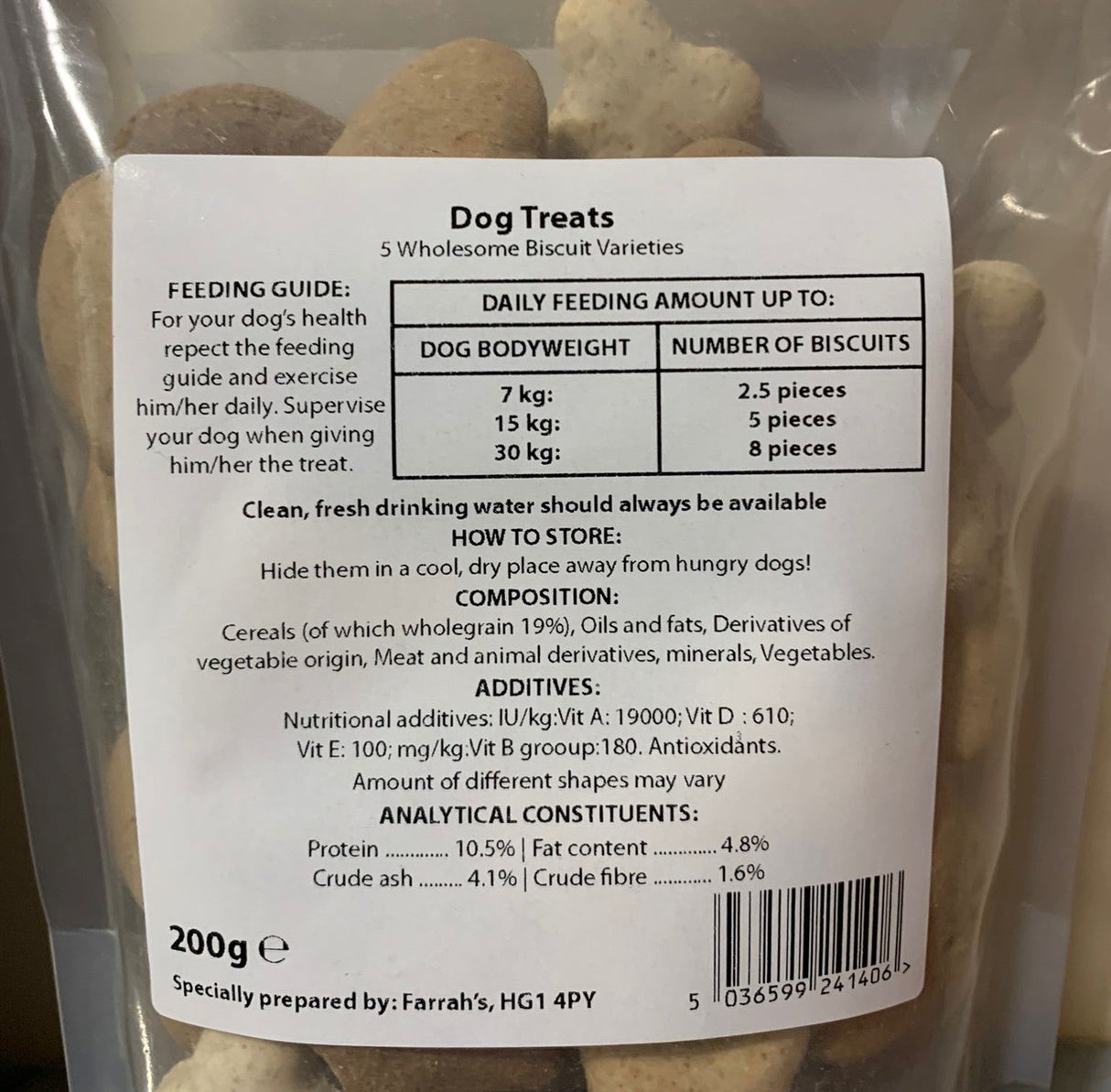 Dog Biscuits Pouch Food Farrah's