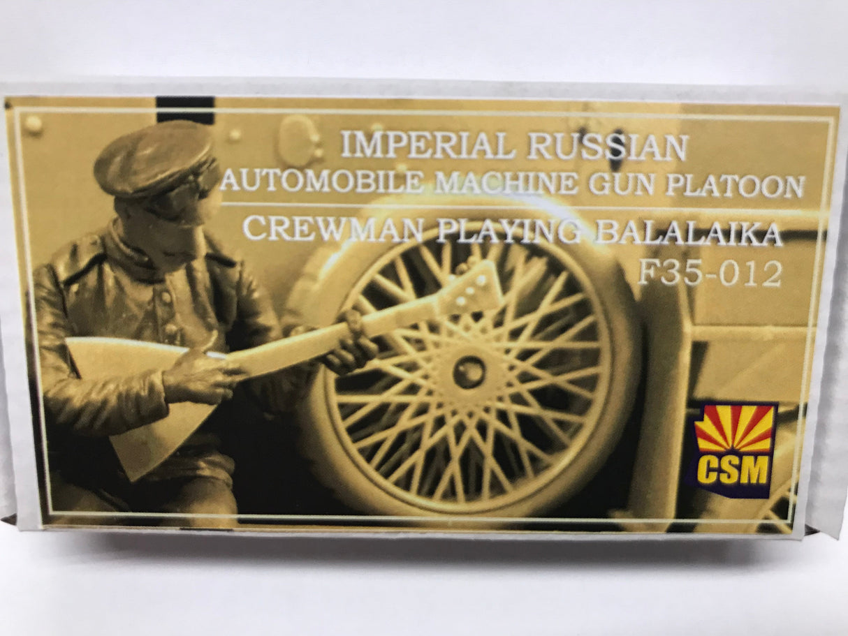 CSM 1/35 Scale Figures Scale Model CSM Imperial Russian Crewman Playing Balalika