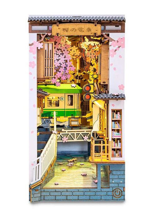 Rolife 3D Book Nooks and Bookends Homeware Rolife Sakura Densya