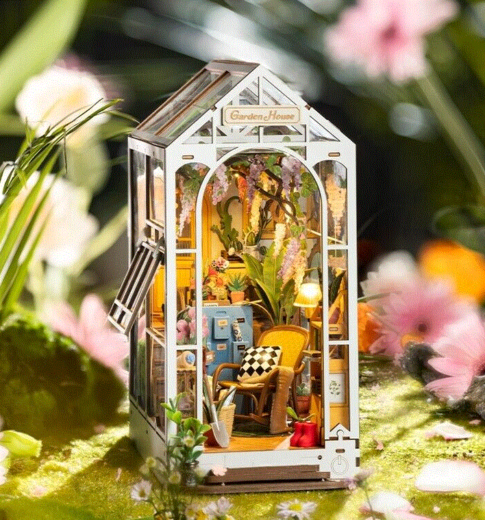 Rolife 3D Book Nooks and Bookends Homeware Rolife Garden House