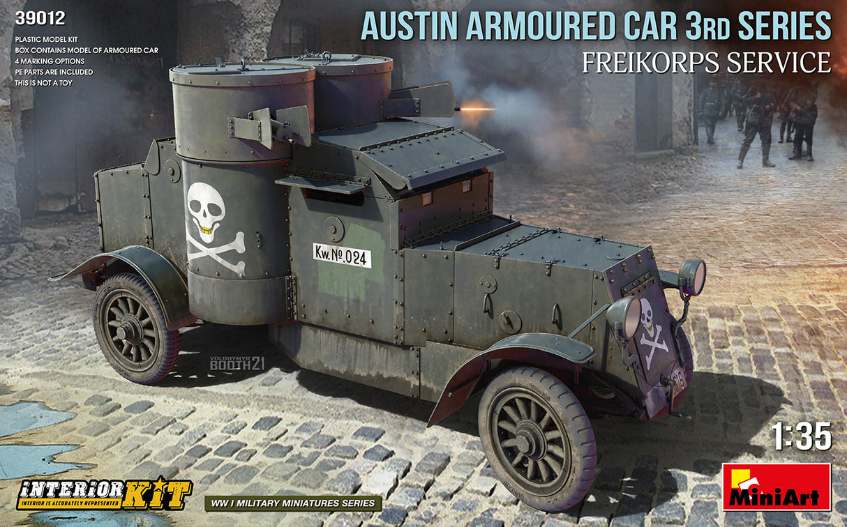 MiniArt 1/35 Austin Armoured Car 3rd Series, "Freikorps Service" Scale Model MiniArt