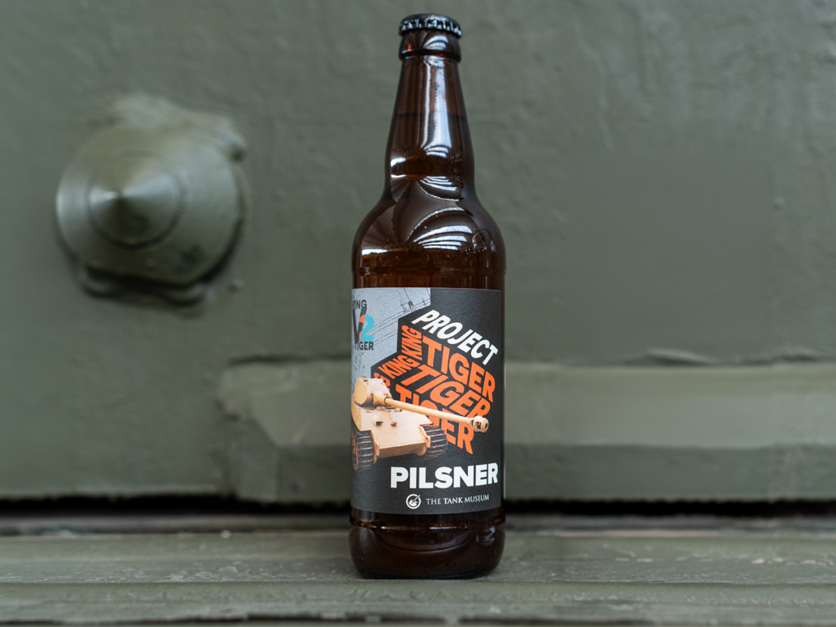 King Tiger V2 Pilsner and Pint Glass Gift Selection Drink The Tank Museum