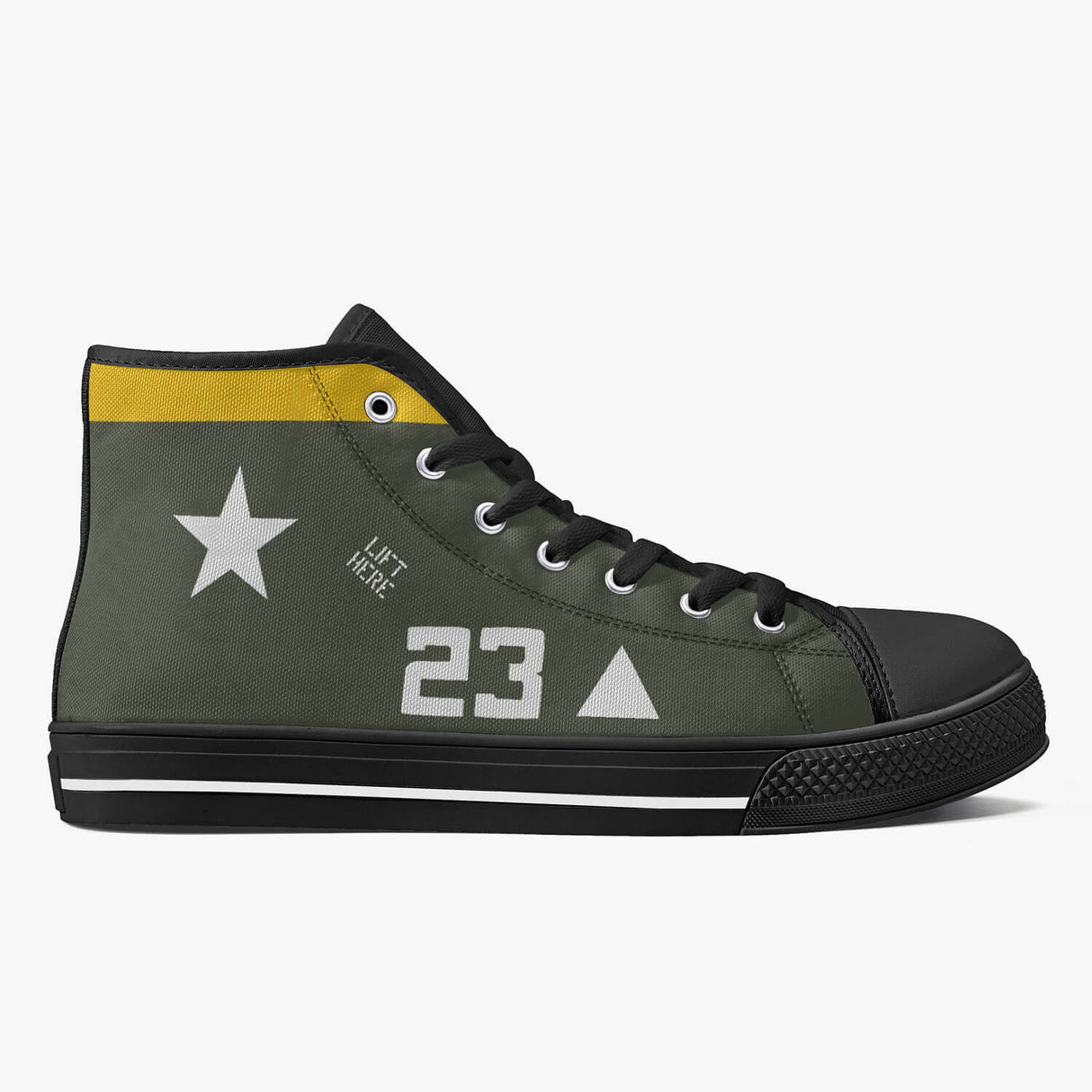 Sherman High Top Canvas Trainer Footwear I Love A Hanger