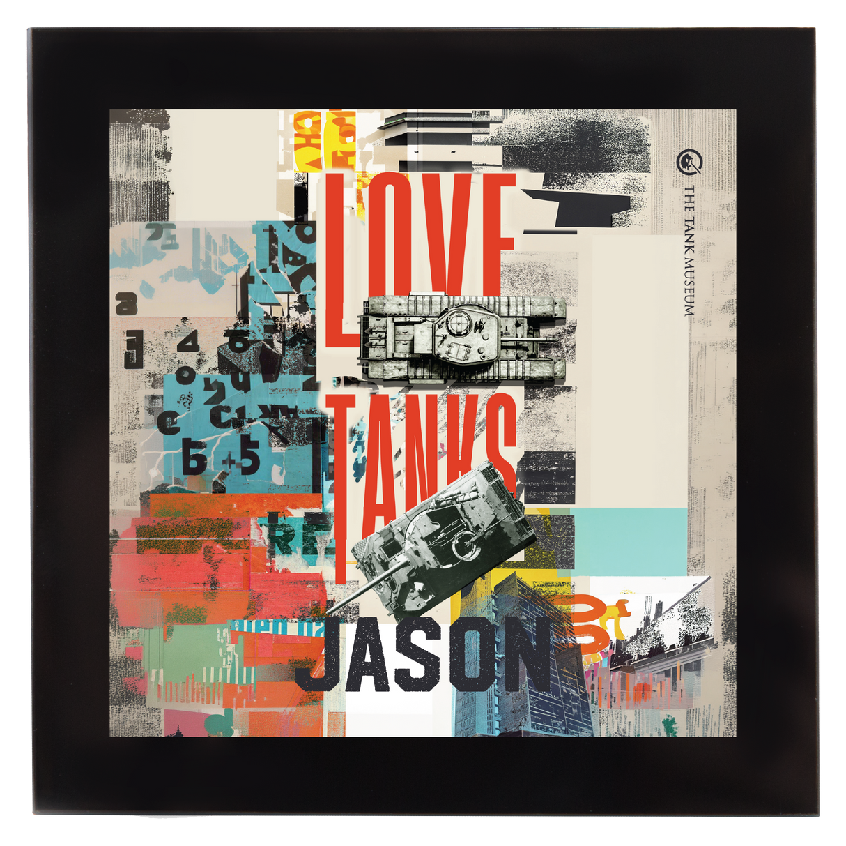 Love Tanks Personalised Square Coaster Coaster My Moments