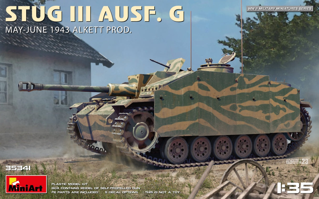 MiniArt 1/35 Stug III Ausf. G May-June 1943 Alkett Prod. Scale Model MiniArt