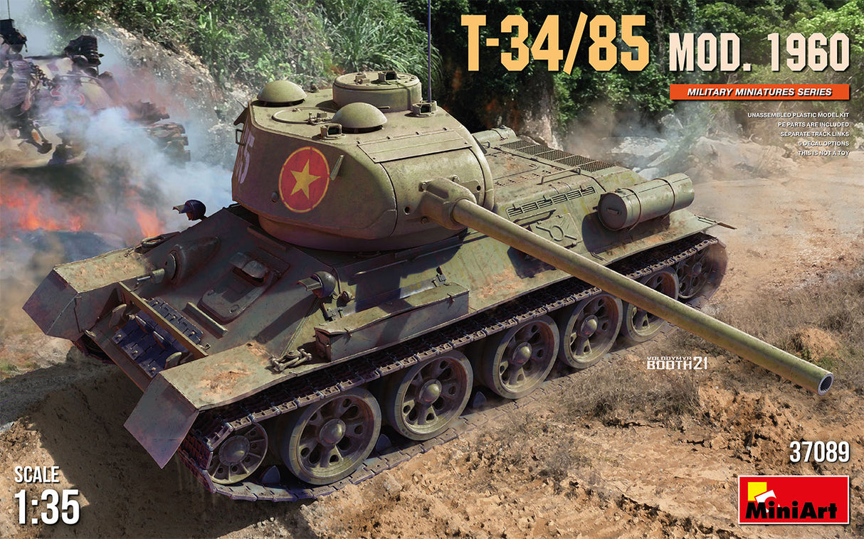 MiniArt 1/35 T-34/85 MOD. 1960 Brick Model Kit MiniArt