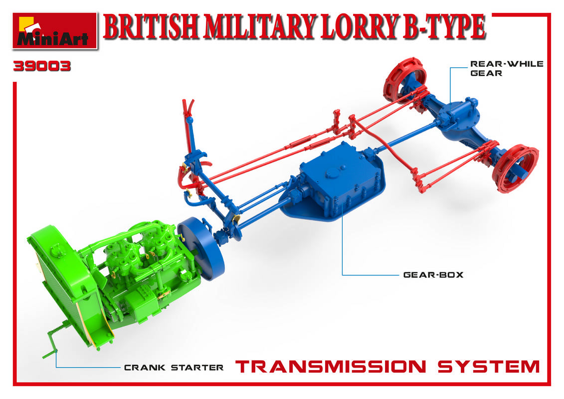 MiniArt 1/35 British Military Lorry B-Type Scale Model MiniArt