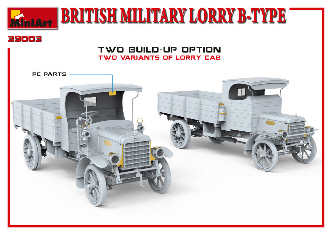 MiniArt 1/35 British Military Lorry B-Type Scale Model MiniArt