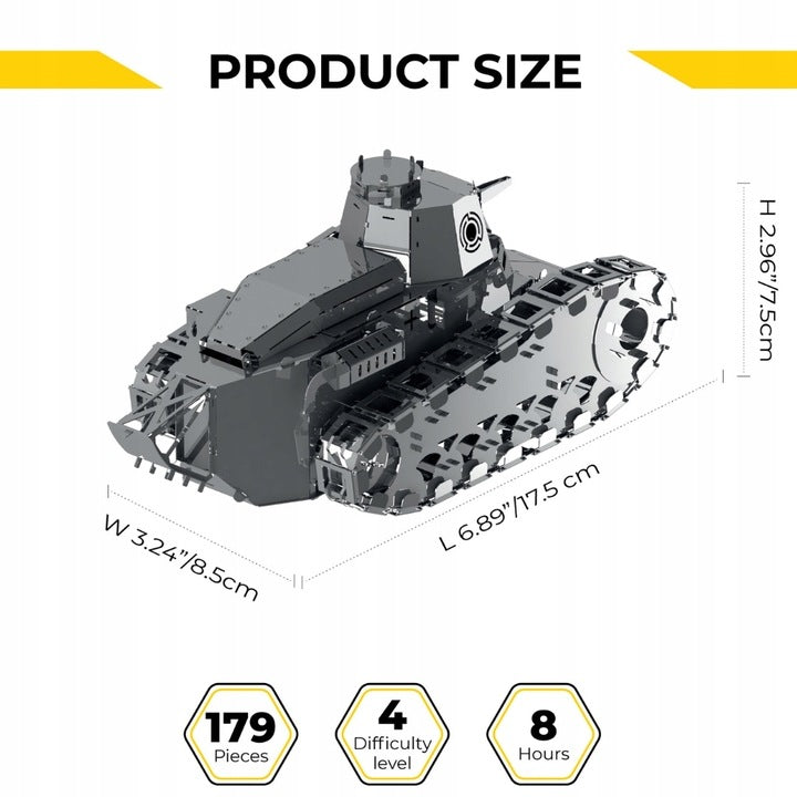 Metal Time: Renault FT-17 Nimble Fighter Scale Model 13Square ltd