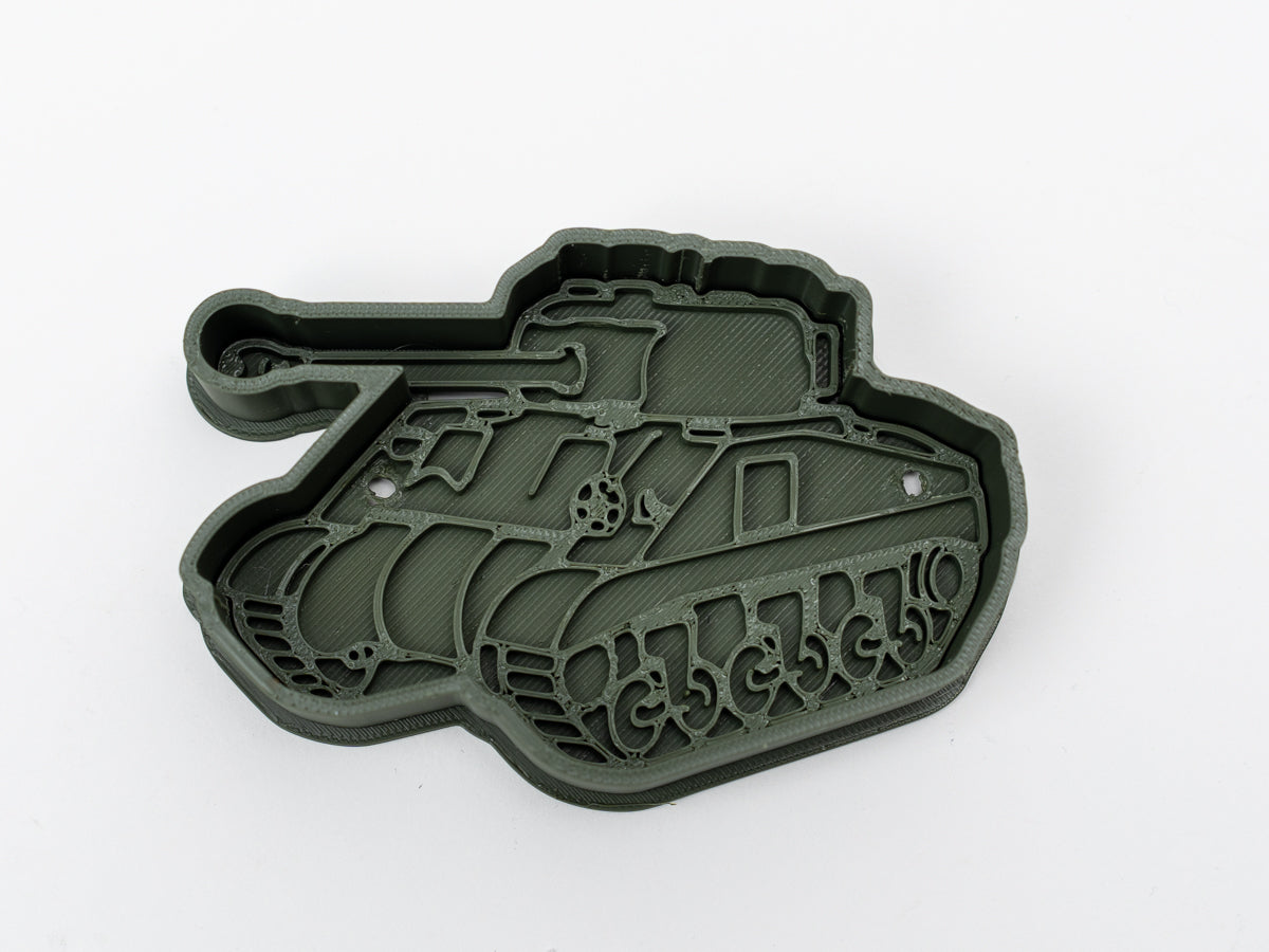 Sherman Firefly Tank Cookie Cutter and Stamp