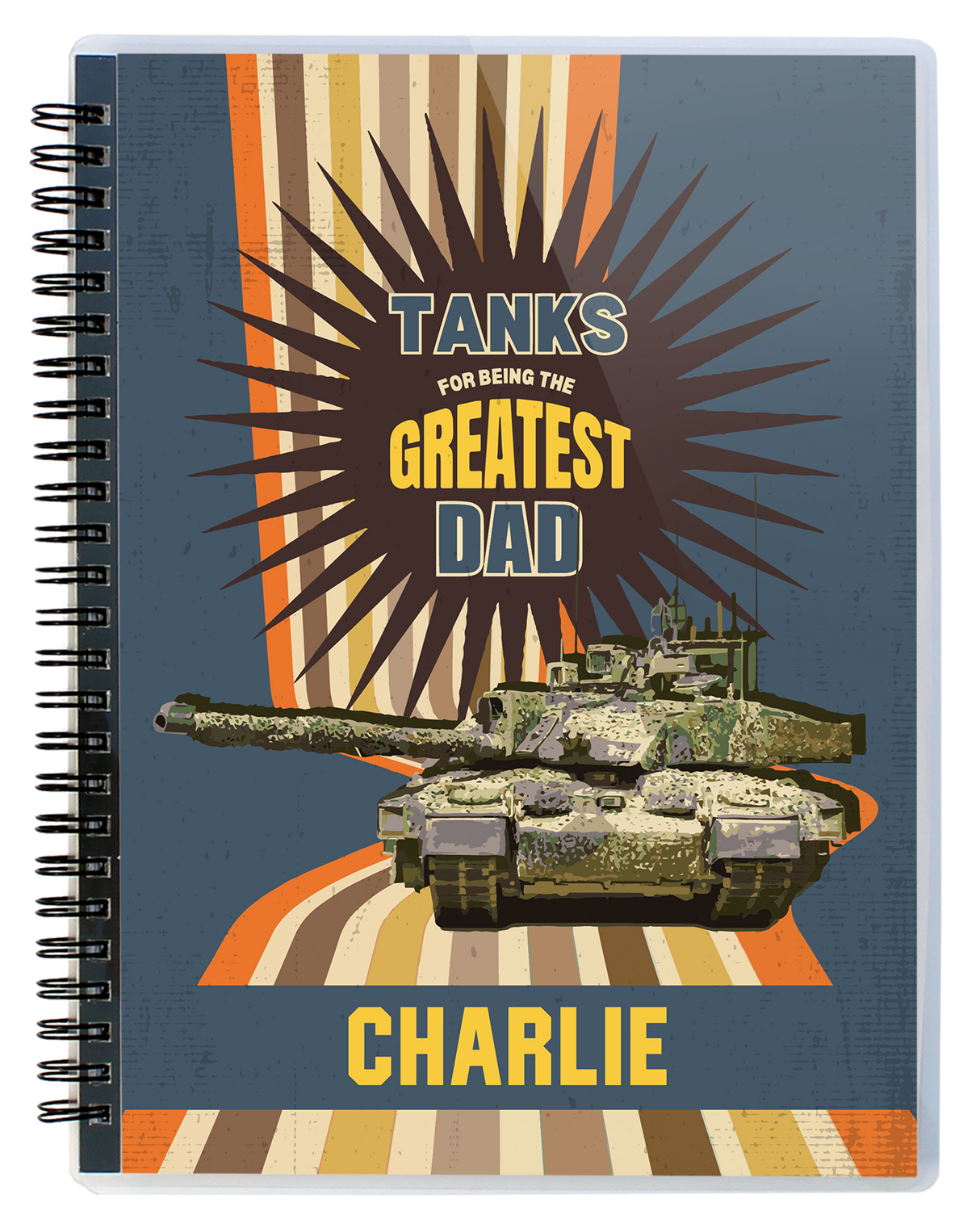 'Greatest Dad' Personalised Notebook Stationery My Moments